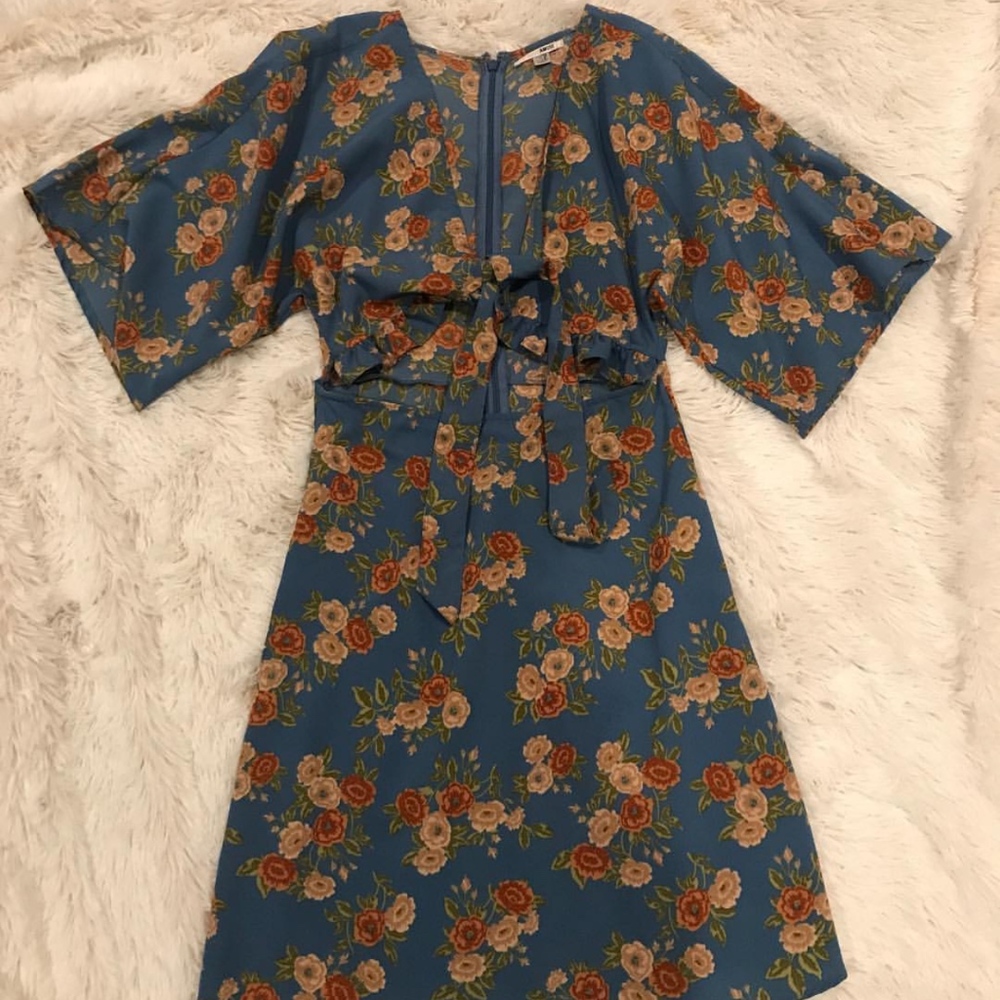 amuse society tie front dress